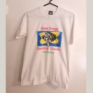 Vintage Collectible Cycling T-shirt: Cow Creek Country Classic "Ride the Ring"